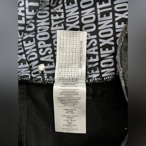 ONE TEASPOON | Bonita Black High Waist Denim  Short raw hem - size 24 - waist 26 - Picture 7 of 9